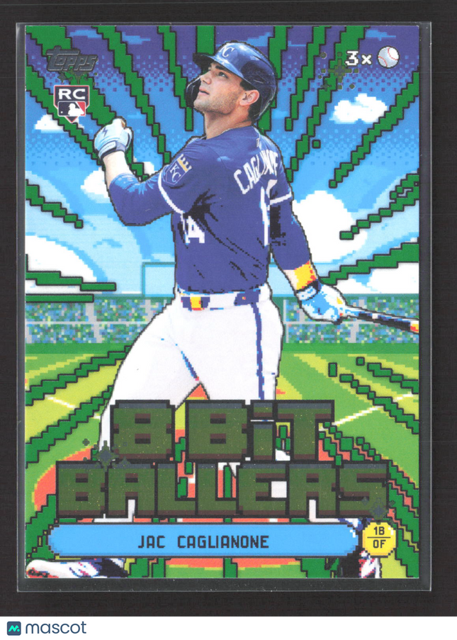 2026 Topps 8-Bit Ballers Jac Caglianone #8B-1 Green RC 68/99