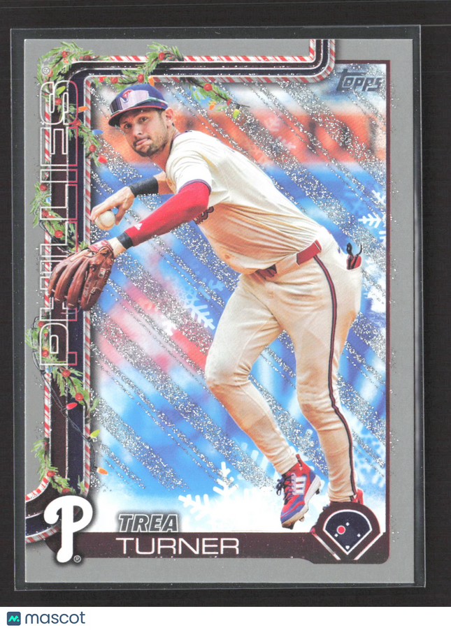 2024 Topps Holiday Trea Turner #H90 Glitter