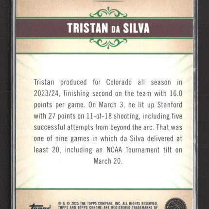2025 Topps Chrome Fresh Start Tristan da Silva #FS-11 RC