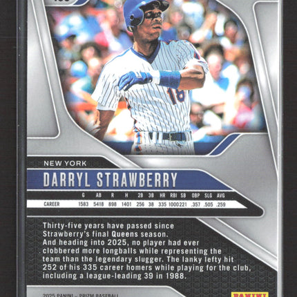 2025 Panini Prizm Baseball Darryl Strawberry #159 Red