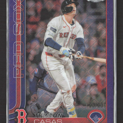 2024 Topps Chrome Triston Casas #192 Purple Logofractor 120/250