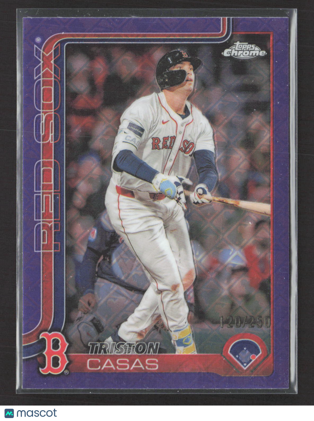 2024 Topps Chrome Triston Casas #192 Purple Logofractor 120/250