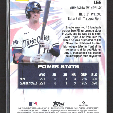 2025 Topps Chrome Power Players Brooks Lee #PP-23 RC