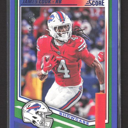 2025 Panini Score Showcase James Cook #124 111/250