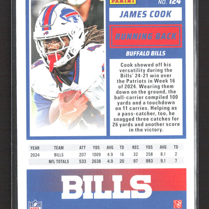 2025 Panini Score Showcase James Cook #124 111/250