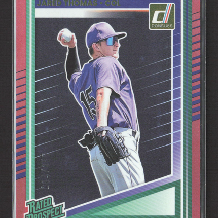 2025 Panini Donruss Baseball Jared Thomas #147 Pink 094/250
