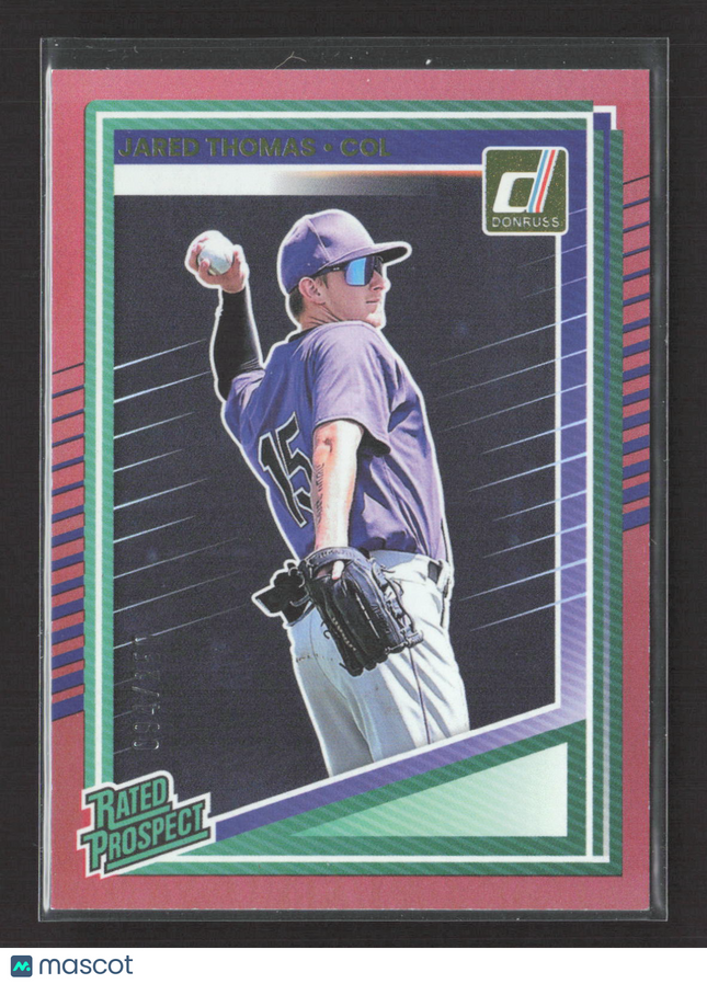 2025 Panini Donruss Baseball Jared Thomas #147 Pink 094/250