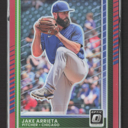 2025 Panini Donruss Optic Prizm Jake Arrieta #11 red 56/99