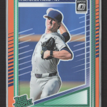 2025 Panini Donruss Optic Baseball Thatcher Hurd #133 Orange Prizm 184/199