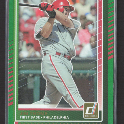 2025 Panini Donruss Baseball Jim Thome #31 Green /199