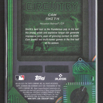 2025 Bowman's Best Circuitry Cam Smith #C-19 RC