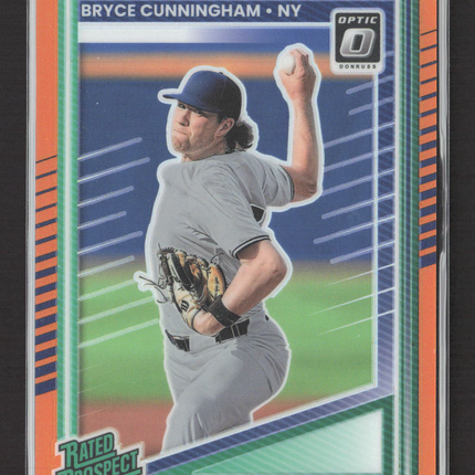 2025 Panini Donruss Optic Prizm Bryce Cunningham #137 Orange 196/199