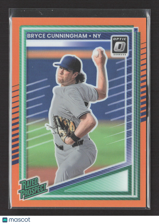 2025 Panini Donruss Optic Prizm Bryce Cunningham #137 Orange 196/199