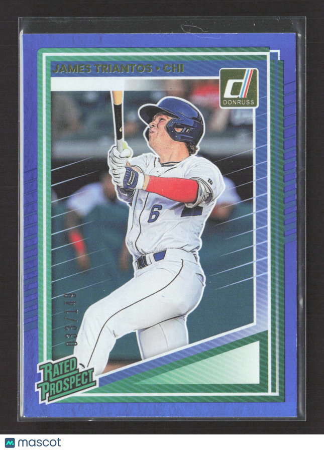 2025 Panini Donruss Baseball James Triantos #171 blue Rated Prospect /149