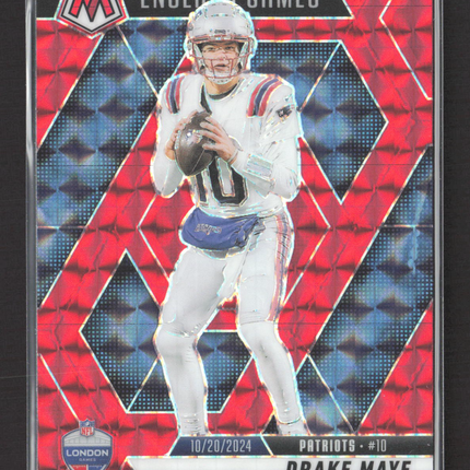2025 Panini Mosaic Football Drake Maye #258 Red