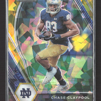 2021 Panini Prizm Draft Picks Chase Claypool #54 Gold Ice