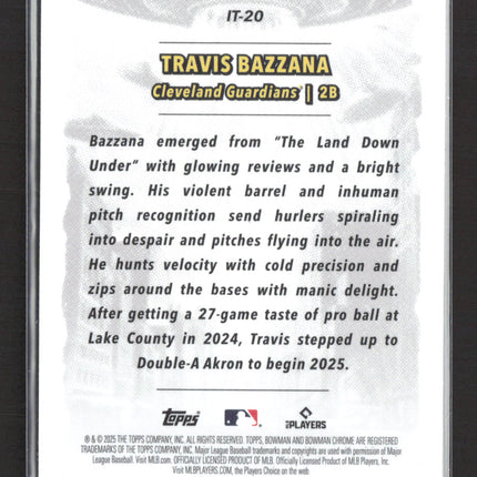 2025 Bowman It Came to the League Travis Bazzana #IT-20