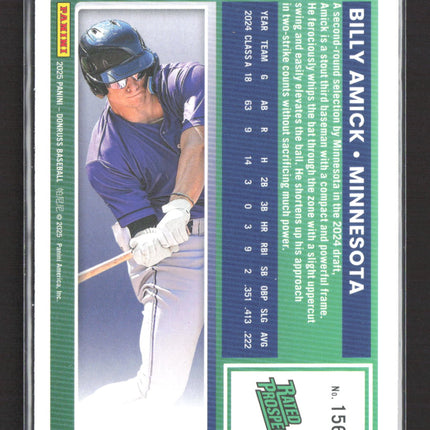 2025 Panini Donruss Baseball Billy Amick #156 Blue /149