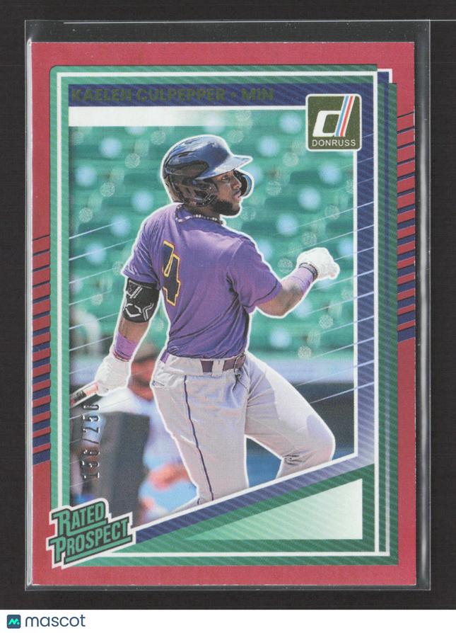2025 Panini Donruss Baseball Kaelen Culpepper #120 Red Rated Prospect /250