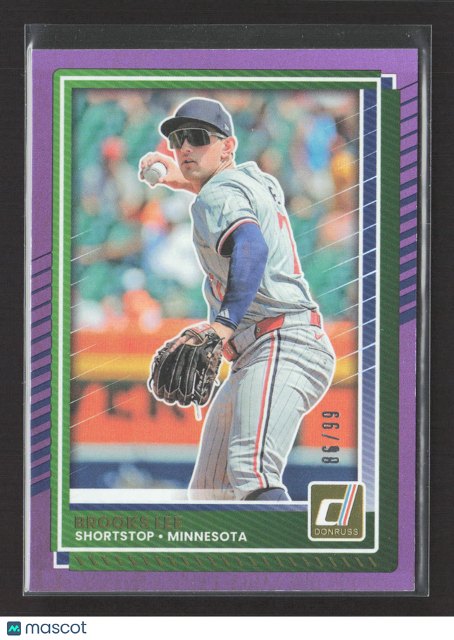 2025 Panini Donruss Baseball Brooks Lee #73 Purple /99
