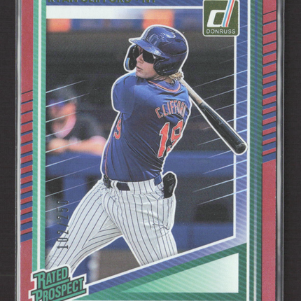 2025 Panini Donruss Baseball Ryan Clifford #198 Red Rated Prospect 102/250