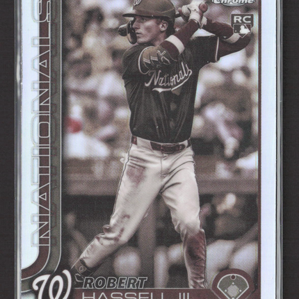 2023 Topps Chrome Update Series Robert Hassell III #USC154 Sepia Refractor RC