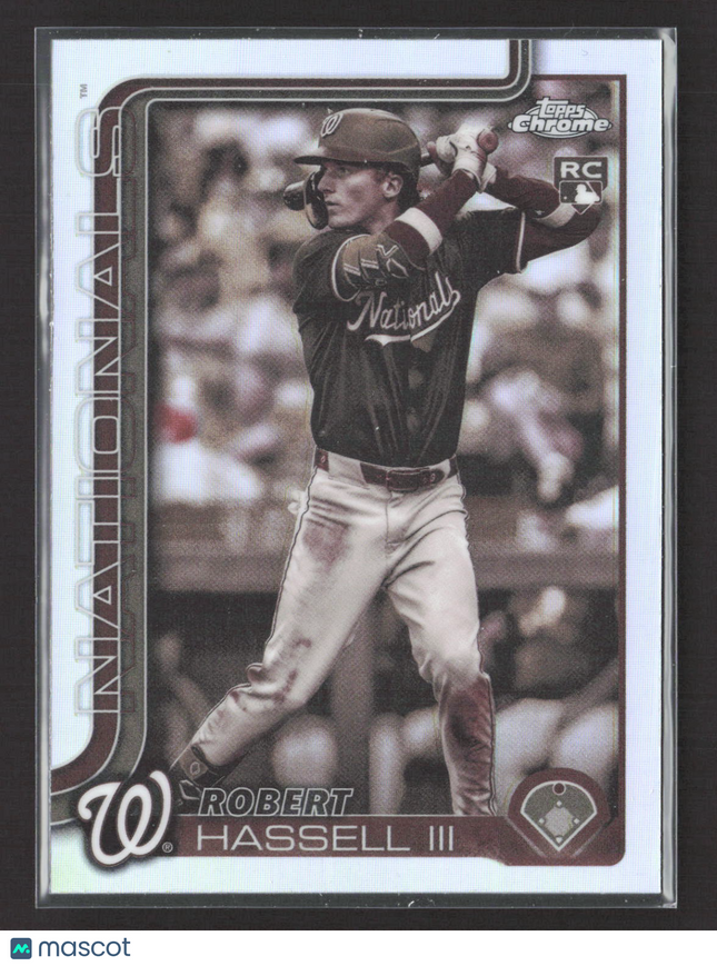 2023 Topps Chrome Update Series Robert Hassell III #USC154 Sepia Refractor RC