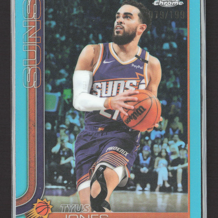 2025 Topps Chrome Tyus Jones #146 Aqua Refractor /199