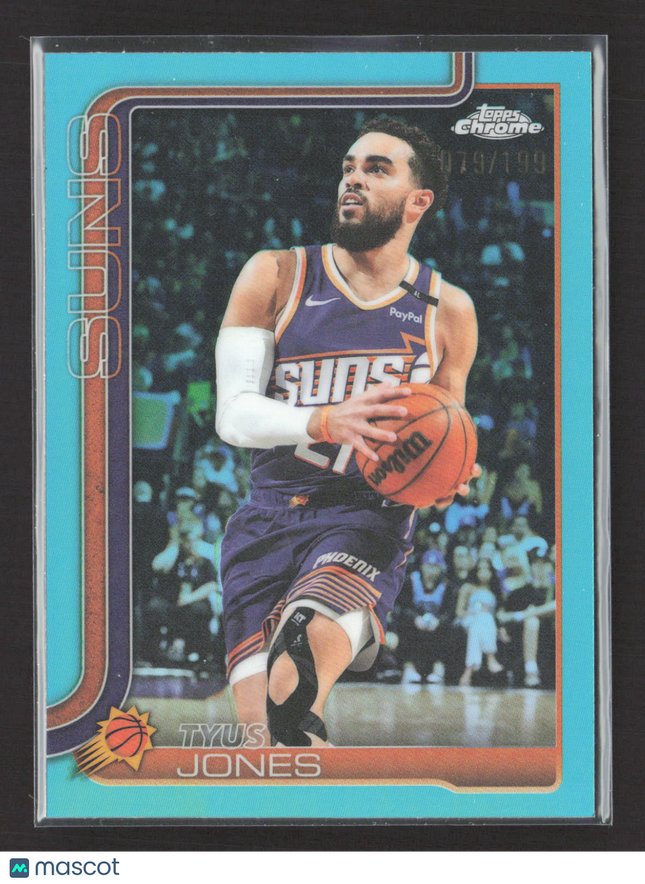 2025 Topps Chrome Tyus Jones #146 Aqua Refractor /199
