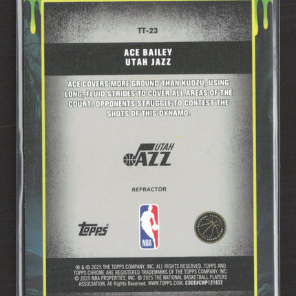 2025 Topps Chrome Tall Tales Ace Bailey #TT-23 Refractor RC