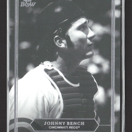 2025 Topps Black and White Baseball Johnny Bench #PP10