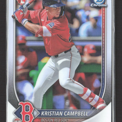 2025 Topps Bowman Chrome Kristian Campbell #58 RC Red Logo
