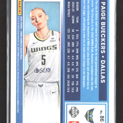 2025 Panini Donruss Paige Bueckers #86