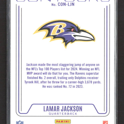 2025 Panini Phoenix Contours Lamar Jackson #CON-LJN