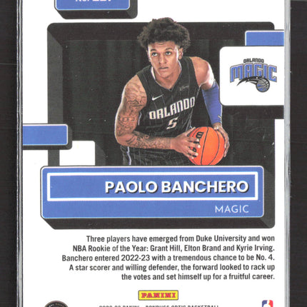2023 Panini Donruss Optic Paolo Banchero #221