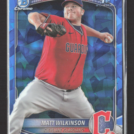 2025 Topps Bowman Chrome Matt Wilkinson #BCP-145 Blue Sapphire 1st Bowman