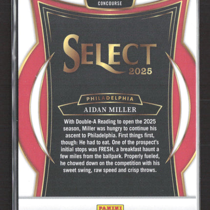 2025 Panini Select Baseball Concourse Aidan Miller #23 Prizm