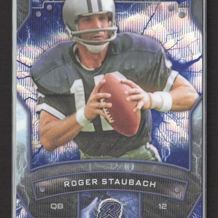 2025 Topps Resurgence Roger Staubach #27 Blue Lightning /275