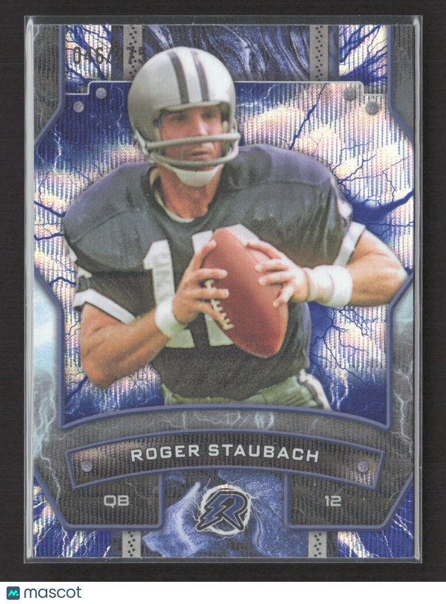 2025 Topps Resurgence Roger Staubach #27 Blue Lightning /275