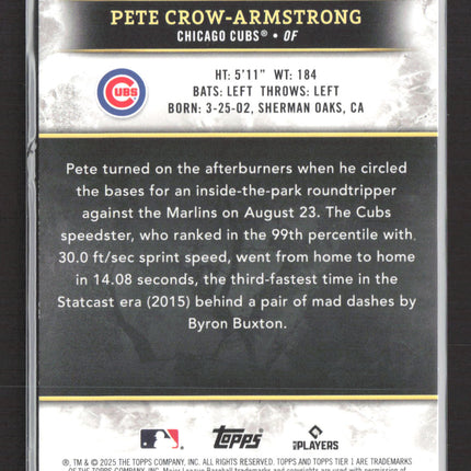 2025 Topps Tier One Pete Crow-Armstrong #46