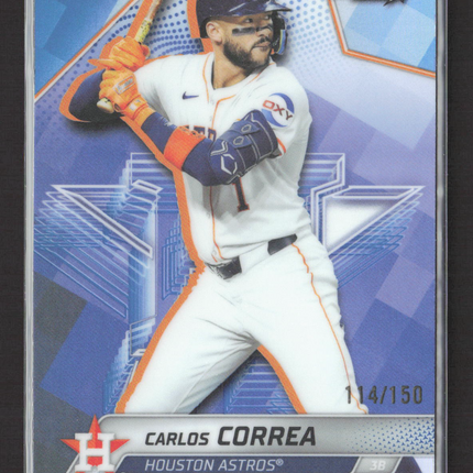 2025 Bowman's Best Carlos Correa #50 Blue Refractor 114/150