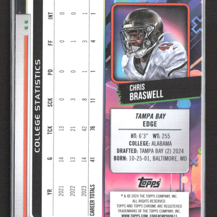 2024 Topps Chrome Chris Braswell #189 Purple 061/150