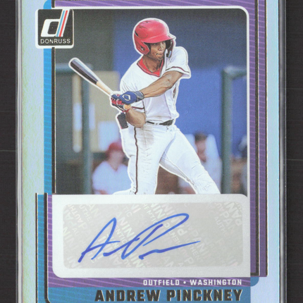 2025 Panini Donruss Signature Series Andrew Pinckney #SG-APK Auto