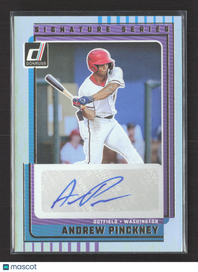 2025 Panini Donruss Signature Series Andrew Pinckney #SG-APK Auto