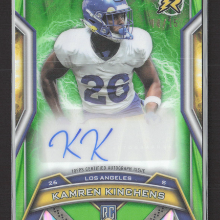 2025 Topps Resurgence Kamren Kinchens #RRS-KK Green 04/15 RC Auto