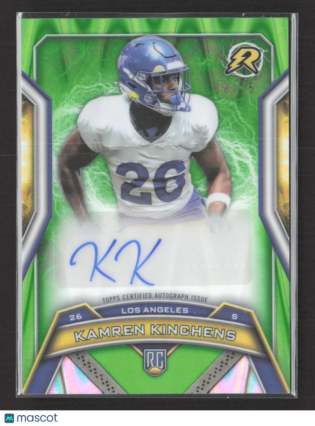 2025 Topps Resurgence Kamren Kinchens #RRS-KK Green 04/15 RC Auto