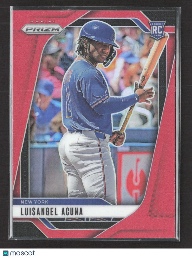 2025 Panini Prizm Baseball Luisangel Acuna #295 Red RC 019/299