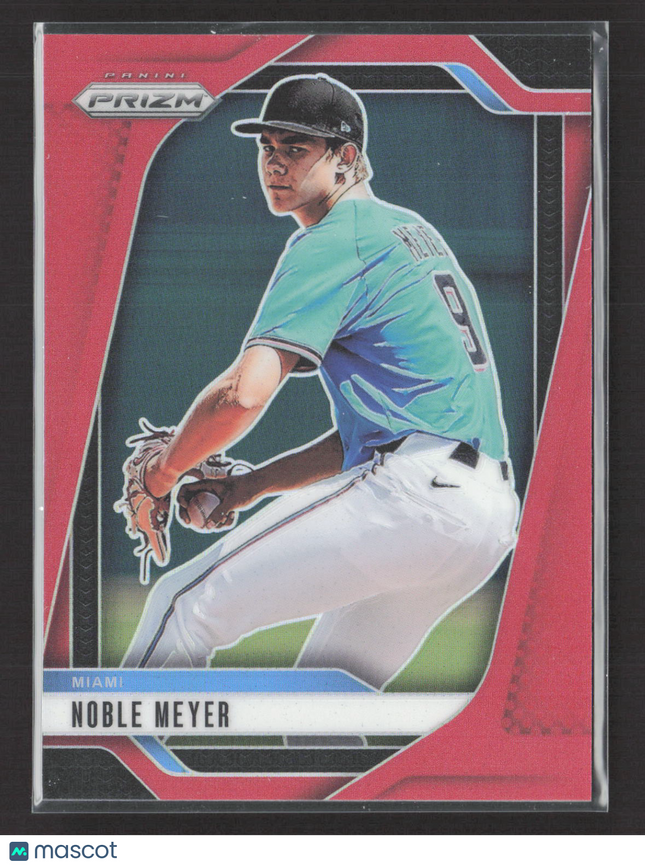 2025 Panini Prizm Baseball Noble Meyer #146 Red 219/299