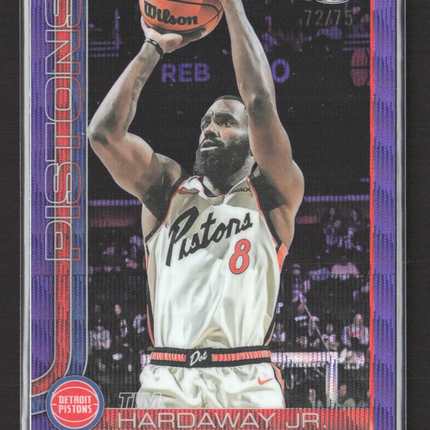 2025 Topps Chrome Tim Hardaway Jr. #7 Purple Wave /75