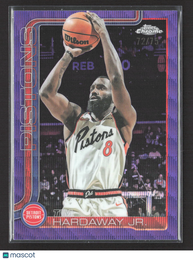 2025 Topps Chrome Tim Hardaway Jr. #7 Purple Wave /75